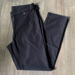 Anne Klein Black Slim Fit Stetch Pants, Size L